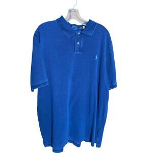 Polo Ralph Lauren Classic Fit Polo Shirt XL Blue Short Sleeve Blue Pony Logo